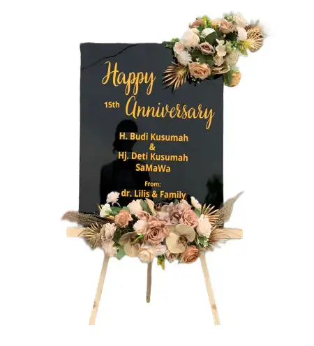 Papan Bunga Akrilik Tangunan